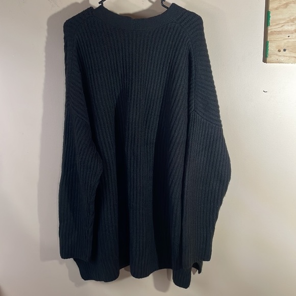 Caslon black chunky knit button-down cardigan sweater - Picture 5 of 5